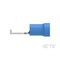 Te Connectivity Fork Terminal, #6 Stud Size, 14 AWG, 600 V, Vinyl, PVC Insulated, Blue 324165 - alternate 2